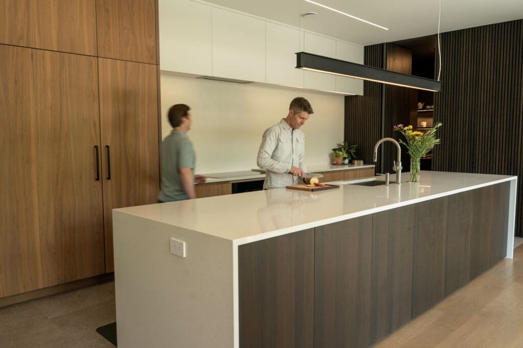 family in kitchten